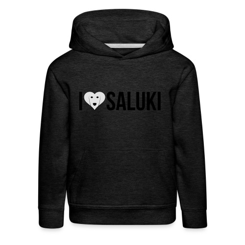 I Love Saluki - Felpa con cappuccio Premium per bambini