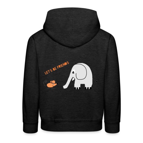 Elephant and mouse, friends - Kids' Premium Hoodie