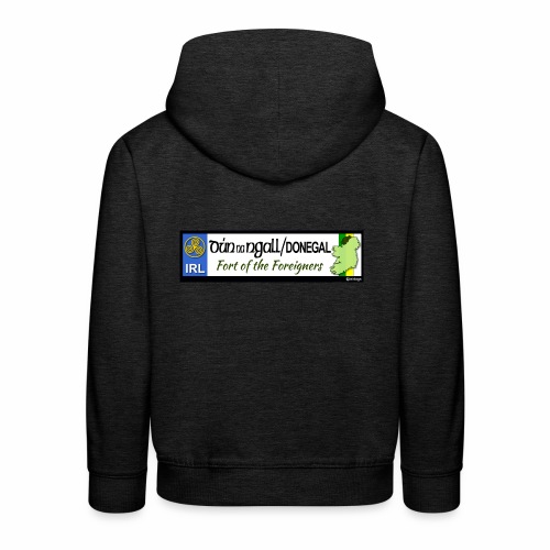 DONEGAL, IRELAND: licence plate tag style decal - Kids' Premium Hoodie