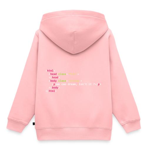 HTML dream - Sweat Premium à capuche enfant bio