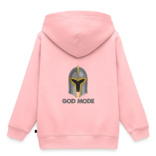 God mode gris - Sweat Premium à capuche enfant bio