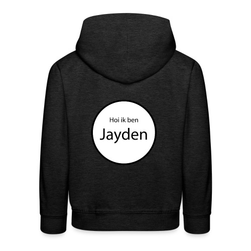 Jayden - Kinderen trui Premium met capuchon