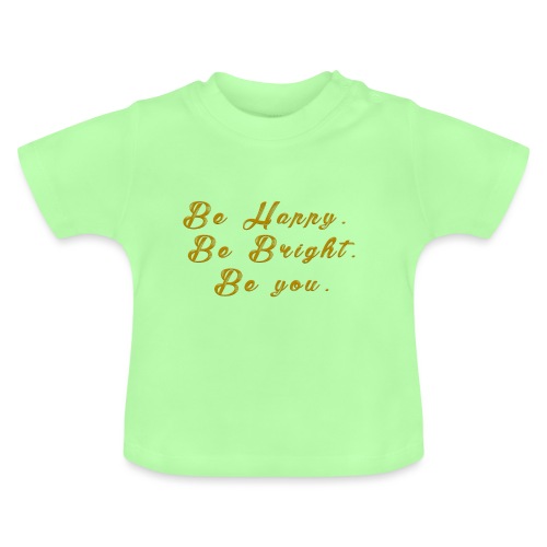Be happy - Ekologisk T-shirt med rund hals baby
