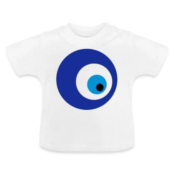 mavi boncuk - Baby Bio-T-Shirt mit Rundhals - Weiß - Vorne