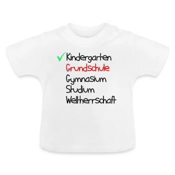 La formation de plan d’avenir amusant ToDo Cadeau - T-shirt bio col rond Bébé - blanc - Devant