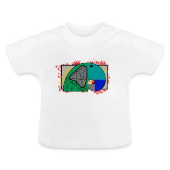 Fibonacci Spirale - Baby Bio-T-Shirt mit Rundhals - Weiß - Vorne