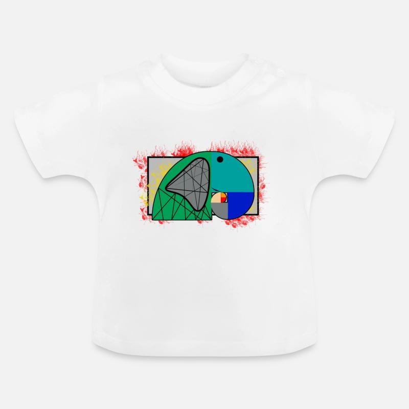 Spirale de Fibonacci - T-shirt bio col rond Bébé - blanc