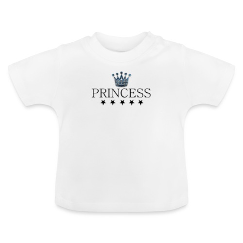 Princess - Vauvan luomu-t-paita, jossa pyöreä pääntie