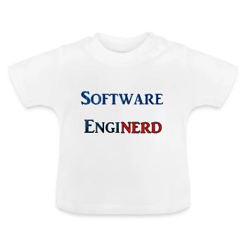 Software Enginerd - Baby Bio-T-Shirt mit Rundhals - Weiß - Vorne