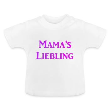 Mom's favorite - Baby Organic T-Shirt with Round Neck - white - Front