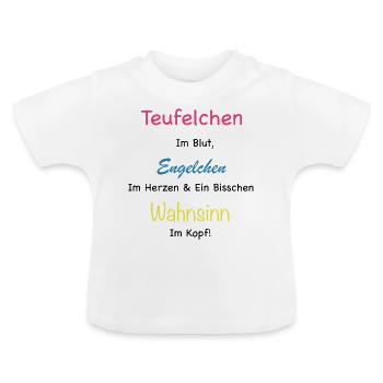 Teufelchen Geschenkidee - Baby Bio-T-Shirt mit Rundhals - Weiß - Vorne