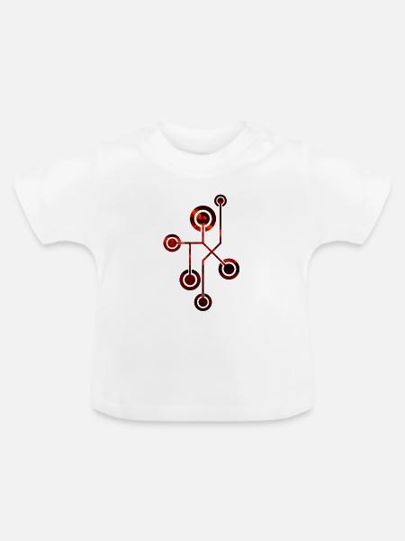 Design - Baby Bio-T-Shirt mit Rundhals - Weiß