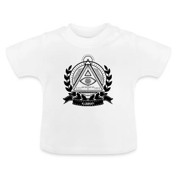 Illuminati - Baby Bio-T-Shirt mit Rundhals - Weiß - Vorne