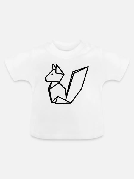 Fuchs - Baby Bio-T-Shirt mit Rundhals - Weiß