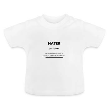 Hater (Neider) 2k20 Edition - Baby Bio-T-Shirt mit Rundhals - Weiß - Vorne