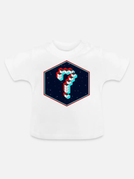 Die Frage - Baby Bio-T-Shirt mit Rundhals - Weiß