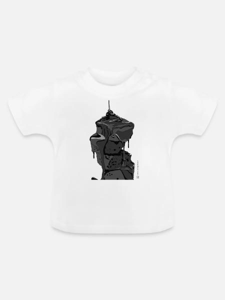 Brownie - Baby Bio-T-Shirt mit Rundhals - Weiß
