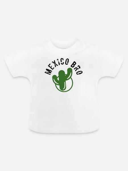 Mexico Bro - Baby Bio-T-Shirt mit Rundhals - Weiß