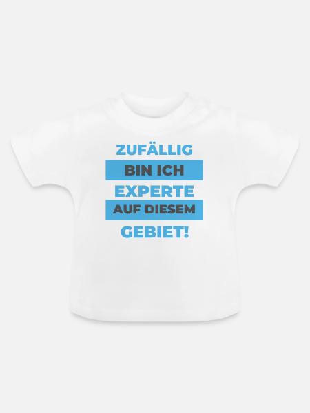 Experte - Baby Bio-T-Shirt mit Rundhals - Weiß