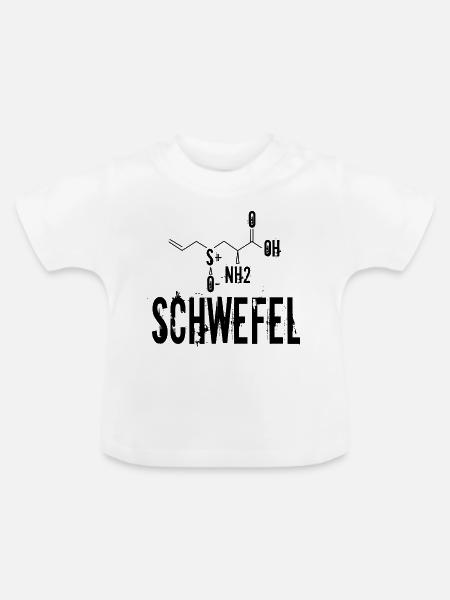 Paar Partnerlook Schwefel - Baby Bio-T-Shirt mit Rundhals - Weiß