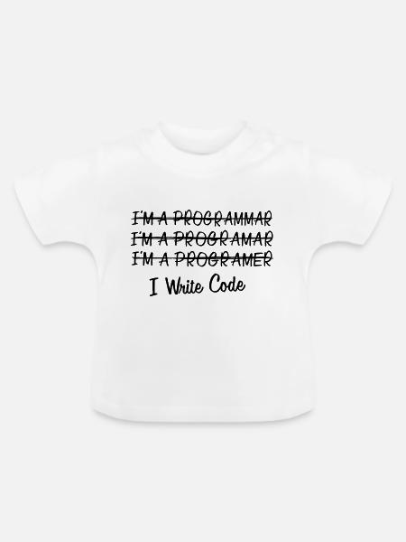 Code - Baby Bio-T-Shirt mit Rundhals - Weiß