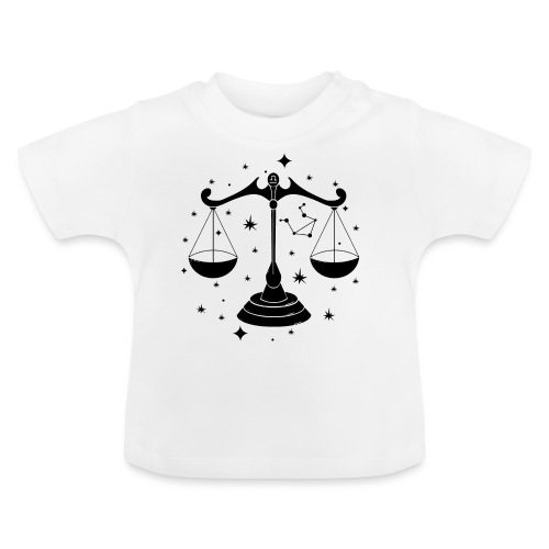 Sternzeichen Harmonische Waage September Oktober - Baby Bio-T-Shirt mit Rundhals