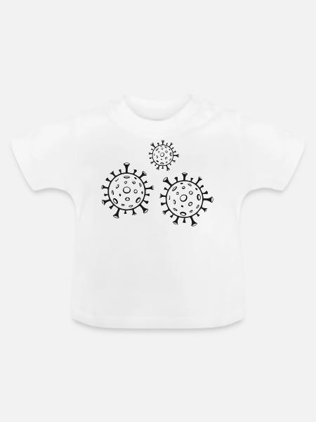 the virus - Baby Bio-T-Shirt mit Rundhals - Weiß