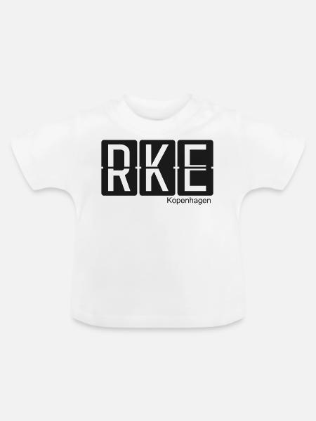 Kopenhagen - Baby Bio-T-Shirt mit Rundhals - Weiß