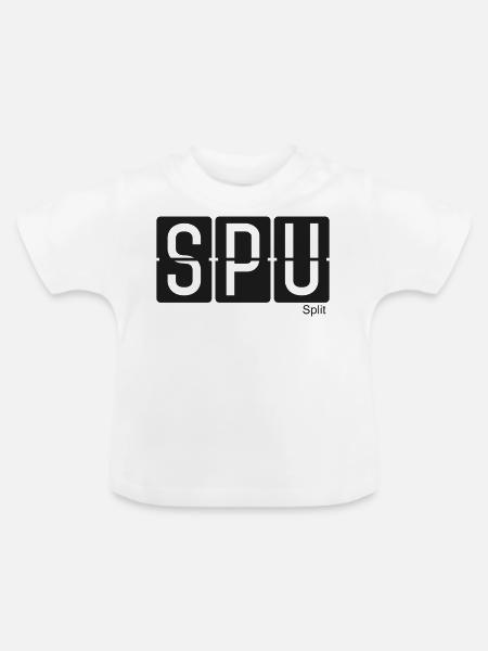 Split - Baby Bio-T-Shirt mit Rundhals - Weiß