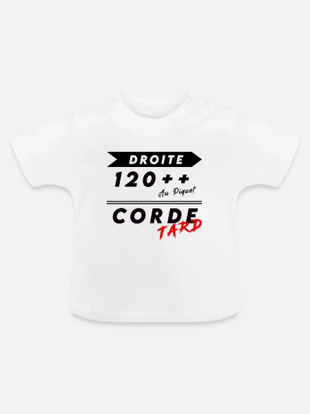 Rallye-Ratings - Baby Bio-T-Shirt mit Rundhals - Weiß
