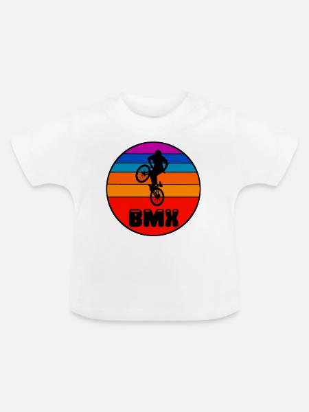 bmx - Baby Bio-T-Shirt mit Rundhals - Weiß