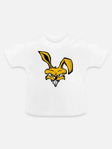 Kaninchen - Baby Bio-T-Shirt mit Rundhals - Weiß