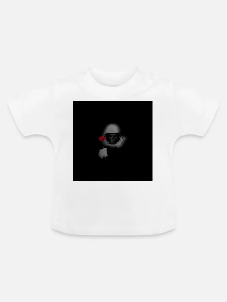 Dead Head In Space - Baby Bio-T-Shirt mit Rundhals - Weiß