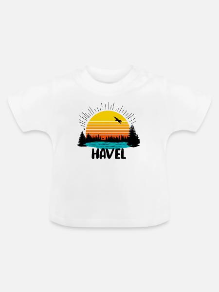 Havel - Baby Bio-T-Shirt mit Rundhals - Weiß