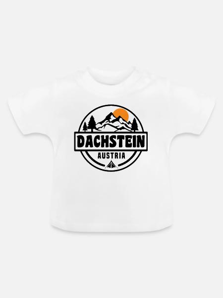 Dachstein - Baby Bio-T-Shirt mit Rundhals - Weiß