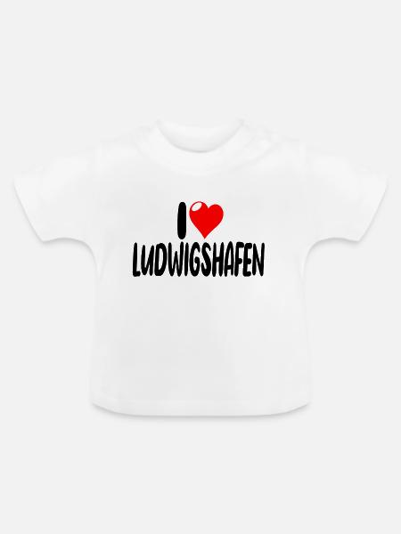 ludwigshafen - Baby Bio-T-Shirt mit Rundhals - Weiß