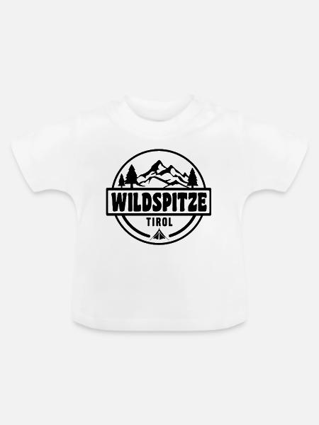 Wildspitze - Baby Bio-T-Shirt mit Rundhals - Weiß