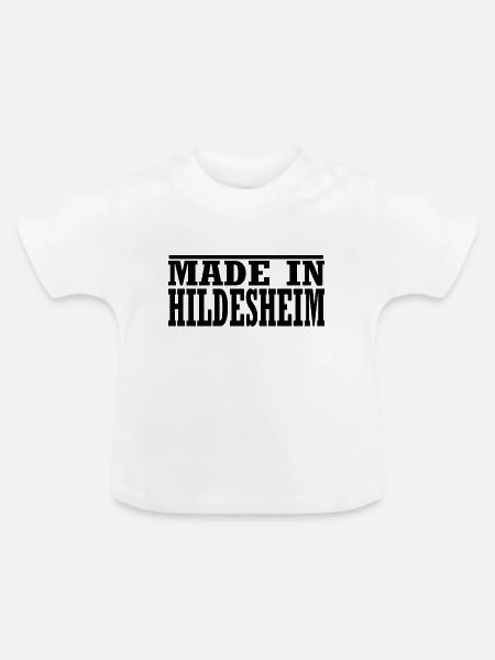 Hildesheim - Baby Bio-T-Shirt mit Rundhals - Weiß