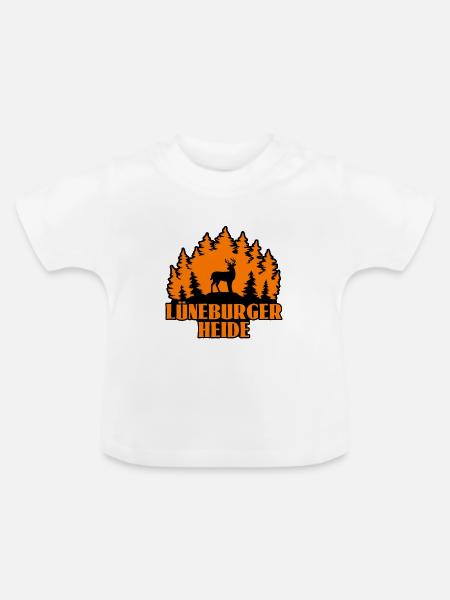 Lüneburger Heide - Baby Bio-T-Shirt mit Rundhals - Weiß