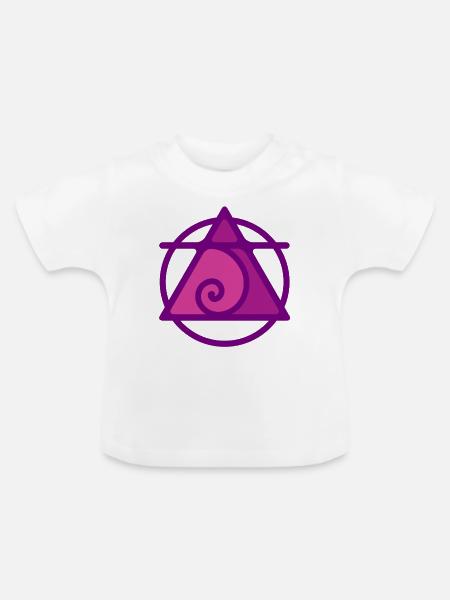 LUFT-ELEMENT - Baby Bio-T-Shirt mit Rundhals - Weiß