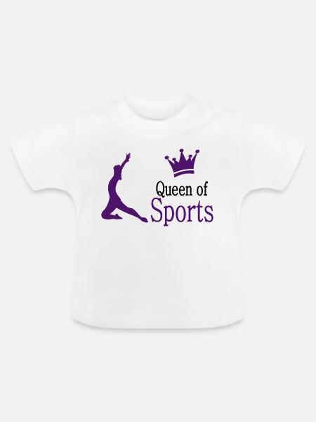 sport - Baby Bio-T-Shirt mit Rundhals - Weiß