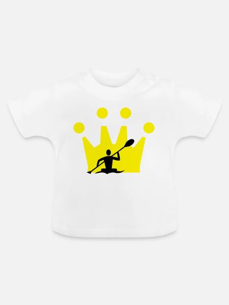 Kanu Krone - Baby Bio-T-Shirt mit Rundhals - Weiß