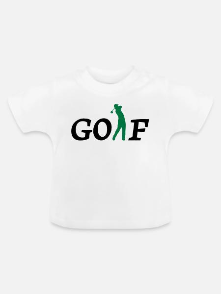 golf - Baby Bio-T-Shirt mit Rundhals - Weiß