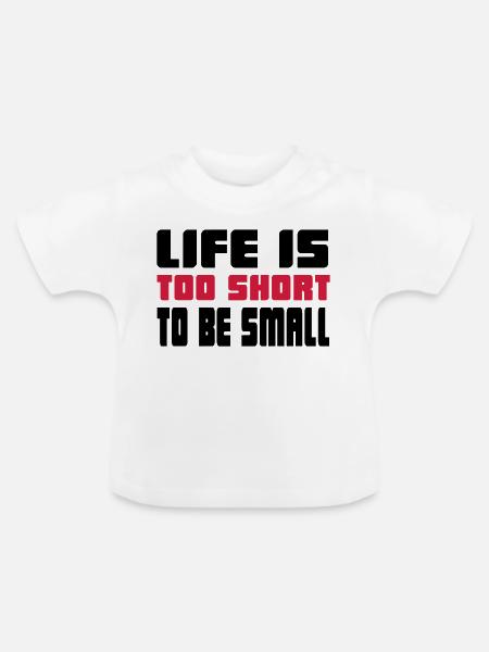 fitness - Baby Bio-T-Shirt mit Rundhals - Weiß