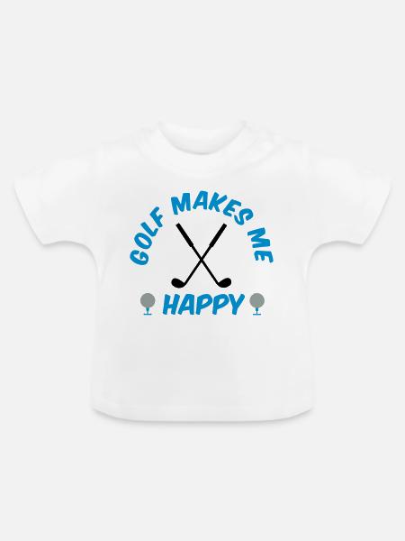 golf - Baby Bio-T-Shirt mit Rundhals - Weiß