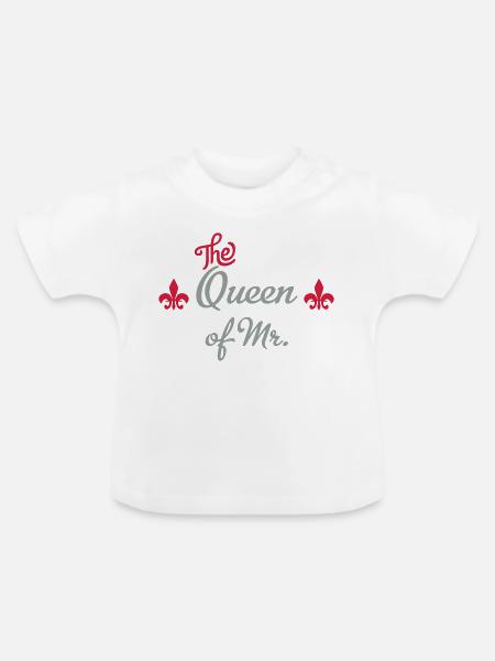 hochzeit - Baby Bio-T-Shirt mit Rundhals - Weiß