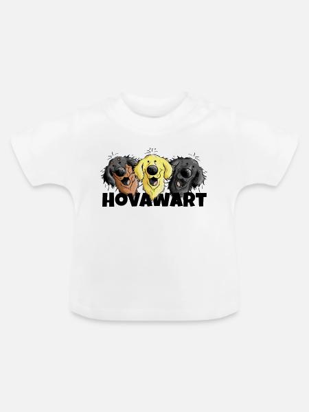 Hovawart Team - Baby Bio-T-Shirt mit Rundhals - Weiß