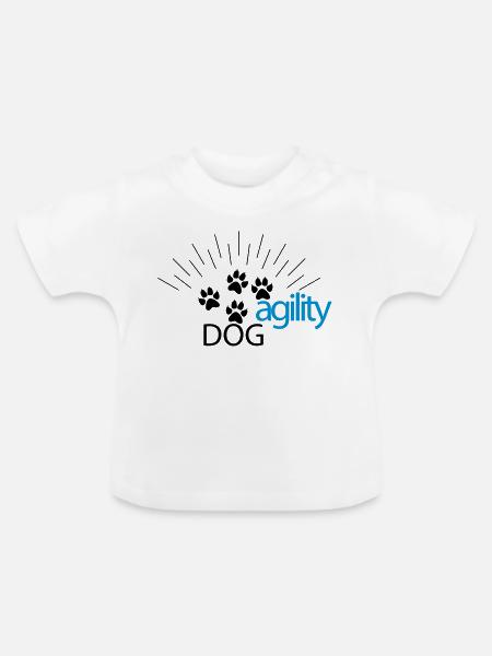 agility - Baby Bio-T-Shirt mit Rundhals - Weiß