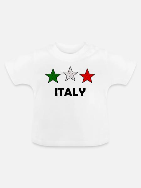 Der Italiener - Baby Bio-T-Shirt mit Rundhals - Weiß