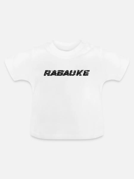 Rabauke - Baby Bio-T-Shirt mit Rundhals - Weiß